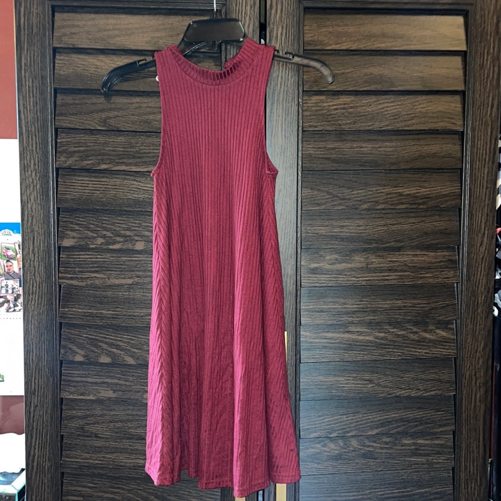 Burgundy dress